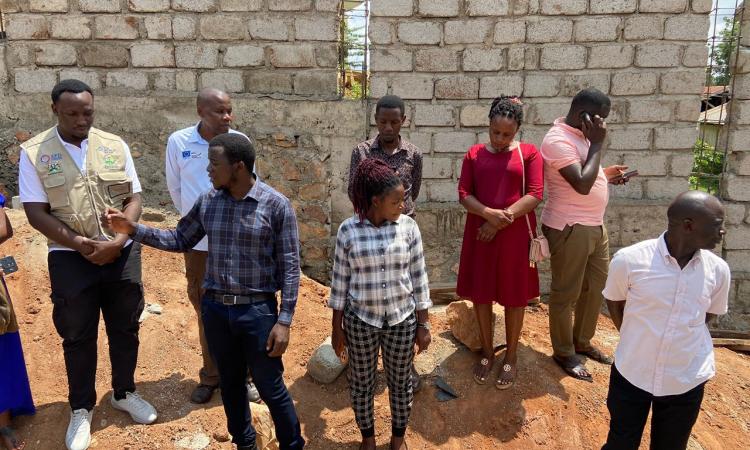 District leadership monitors progress of renovation works and construction of boundary wall at District Headquarters funded under ISG GKMA-UDP